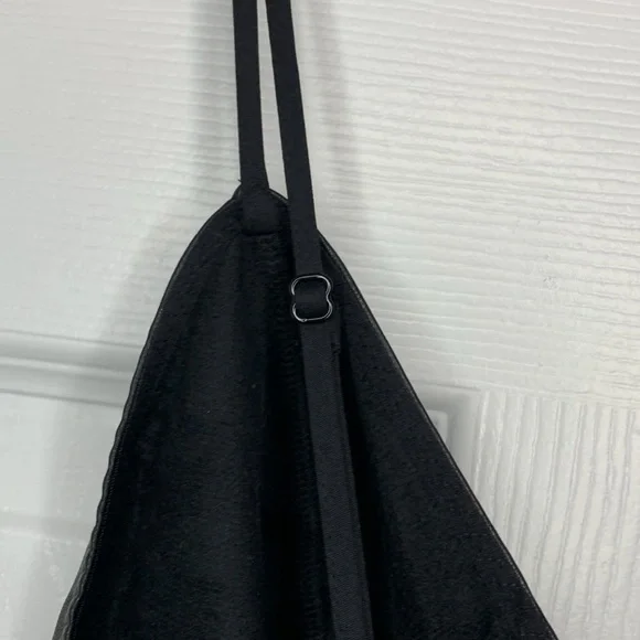 Victoria’s Secret Sexy Black Faux Leather Lingerie Slip Dress Size Medium - Picture 6 of 10